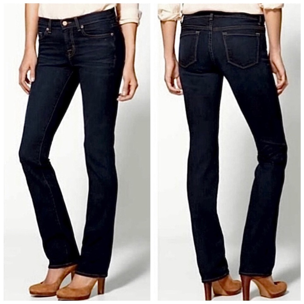 J Brand Straight Leg Ink Dark Wash Blue Denim Jeans 27